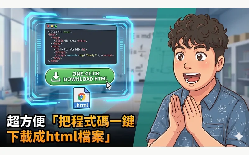 一鍵 HTML 產生器的教學預覽