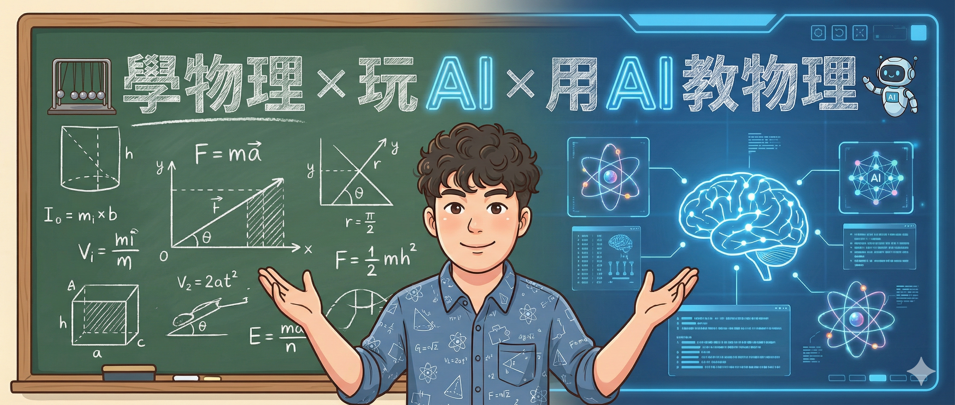 學物理 × 玩 AI × 用 AI 教物理